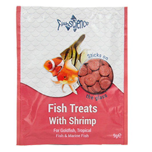 Fish Science treats with Shrimp fish food - 9g