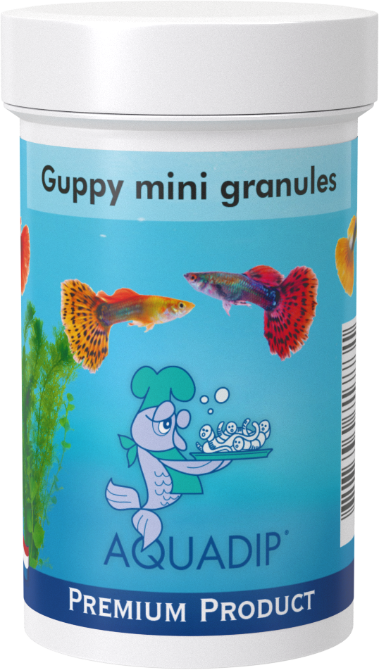 Guppy Mini Granules - 100ml (57 grams) pot